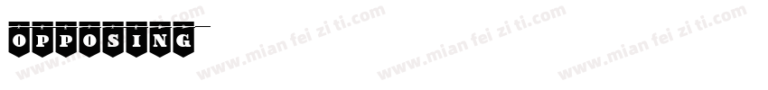 opposing 特粗字体转换
